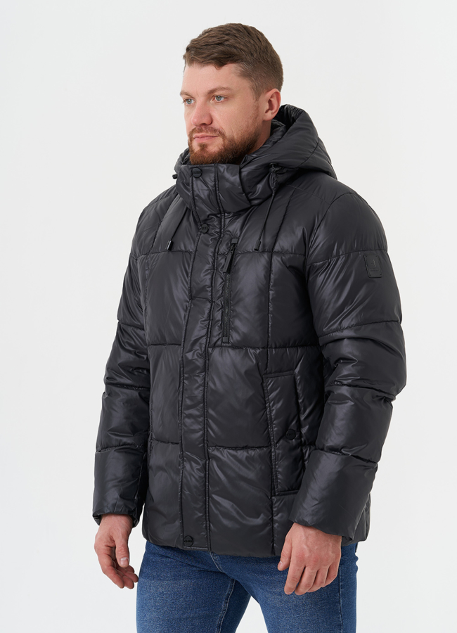 Куртка на био пухе с капюшоном модель № 28825 в кредит