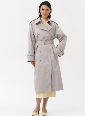 Женский плащ с английским воротником