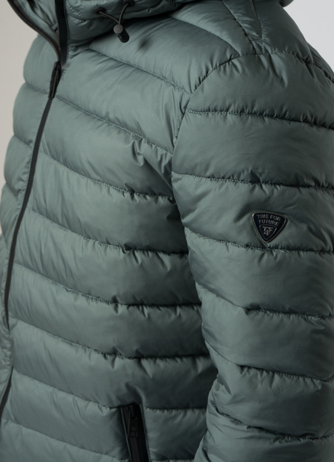 Мужская утепленная куртка с капюшоном модель № M9033 универмаг малина