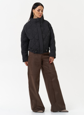 Короткая куртка с воротником стойкой