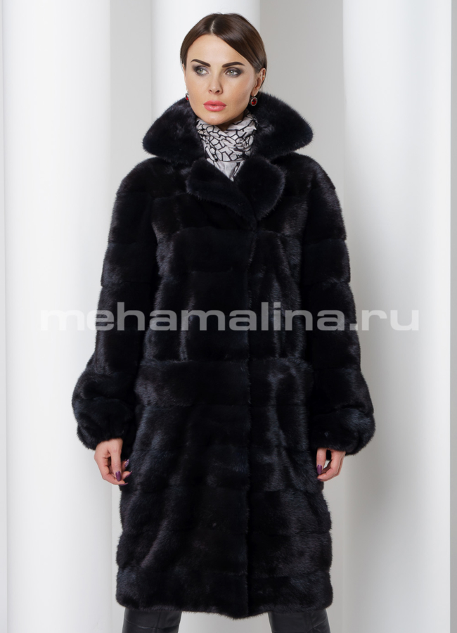 Норковая шуба модель № S-518 универмаг малина