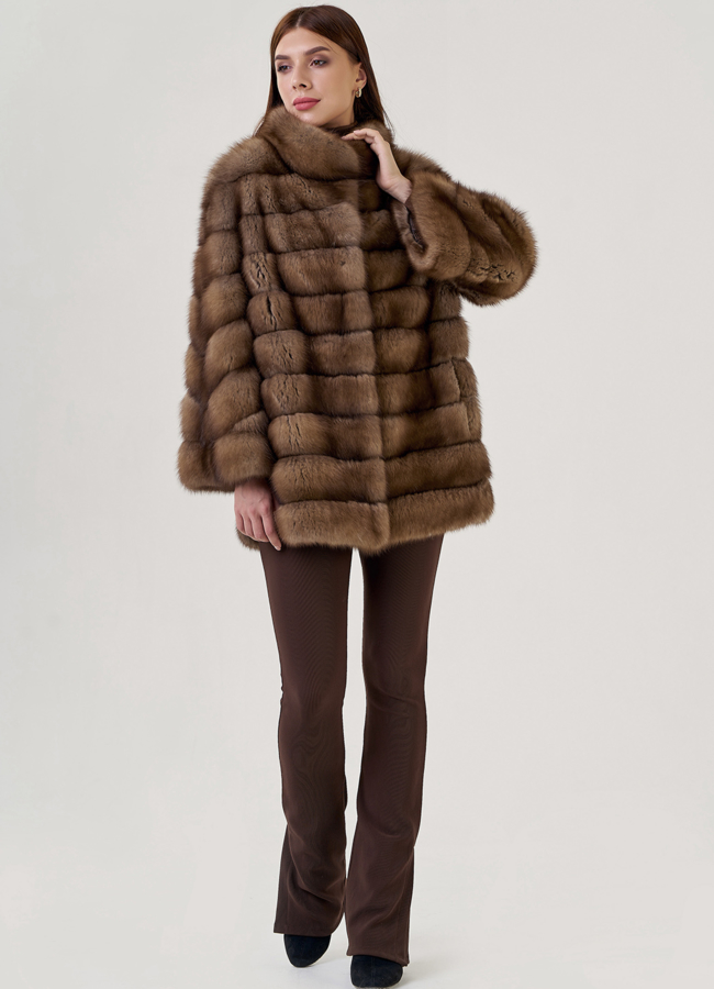 фото Куртка из куницы модель № 78899