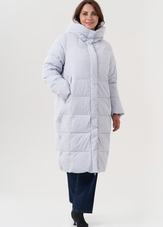 фото Женский пуховик с капюшоном  модель № 25713
