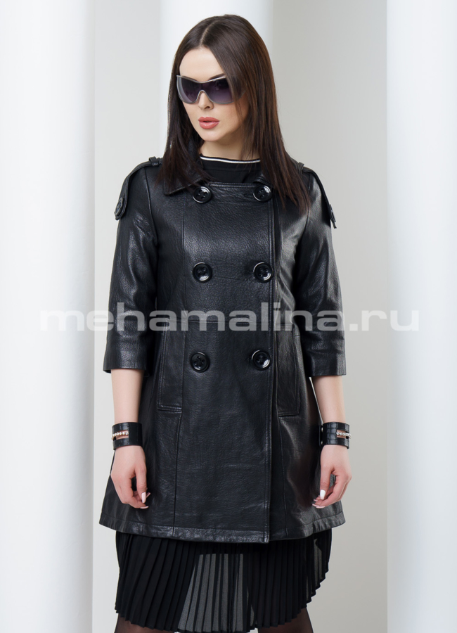 фото Кожаный френч модель № K-336