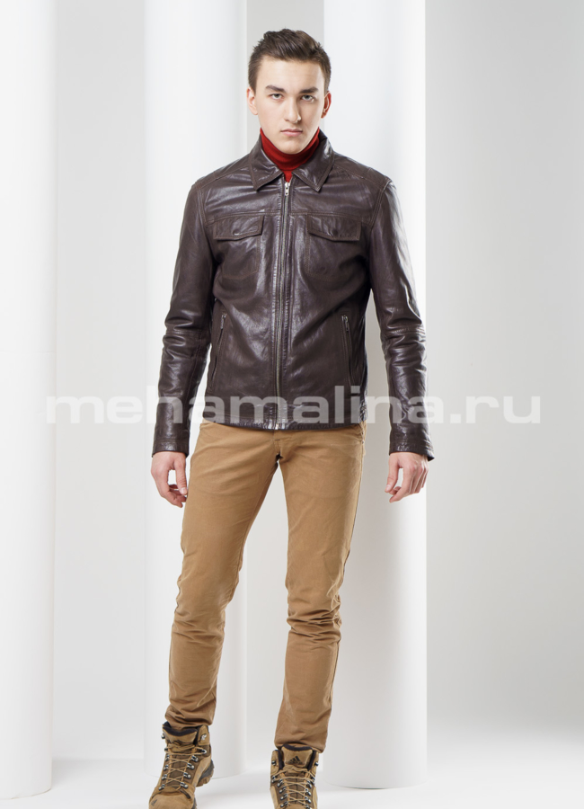 Куртка кожаная модель № KP-140 в рассрочку