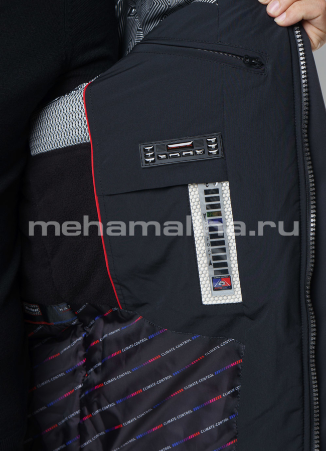 Зимняя мужская куртка с капюшоном модель № KM-31 в кредит