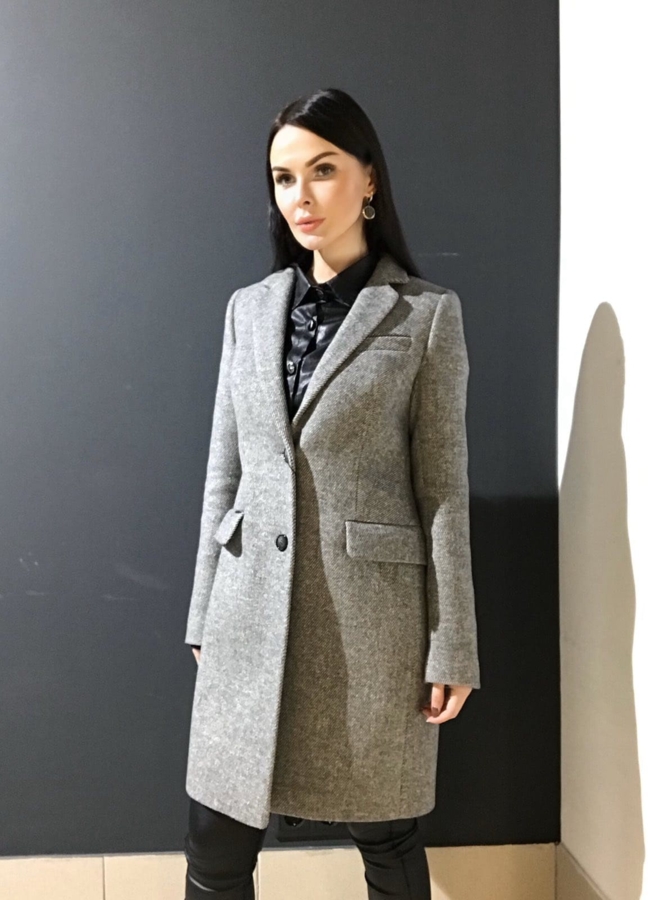 Пальто с английским воротником модель № 369 универмаг малина