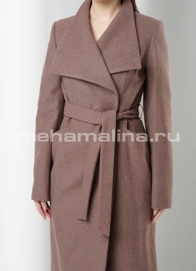 Пальто Avalon с поясом  модель № 2433 универмаг малина
