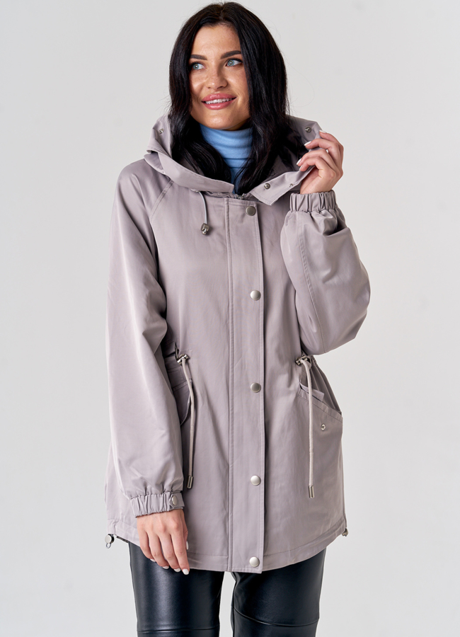 Женская парка оверсайз  модель № 21600 универмаг малина