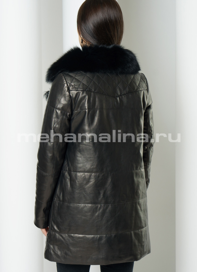 Френч из натуральной кожи на пуговицах модель № 921 в кредит