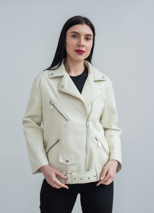 Женская куртка - косуха из эко кожи модель № 22819 в кредит