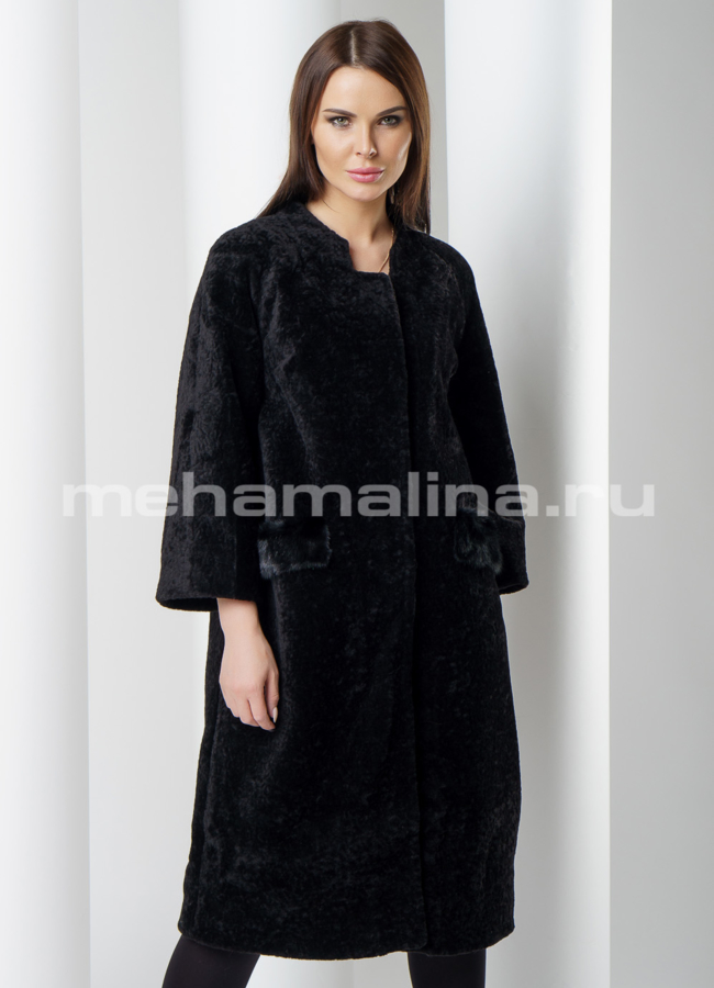 Пальто меховое модель № K-396 универмаг малина