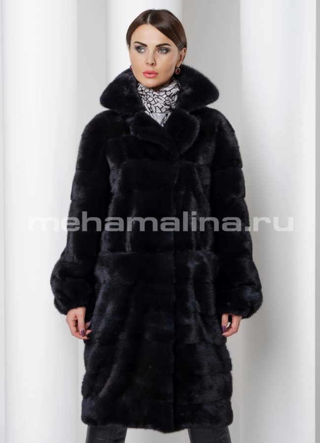 Норковая шуба модель № S-518 универмаг малина