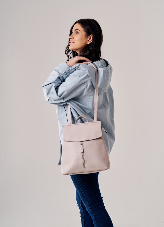 Рюкзак женский из эко кожи розового цвета модель № ZR 9994 в рассрочку