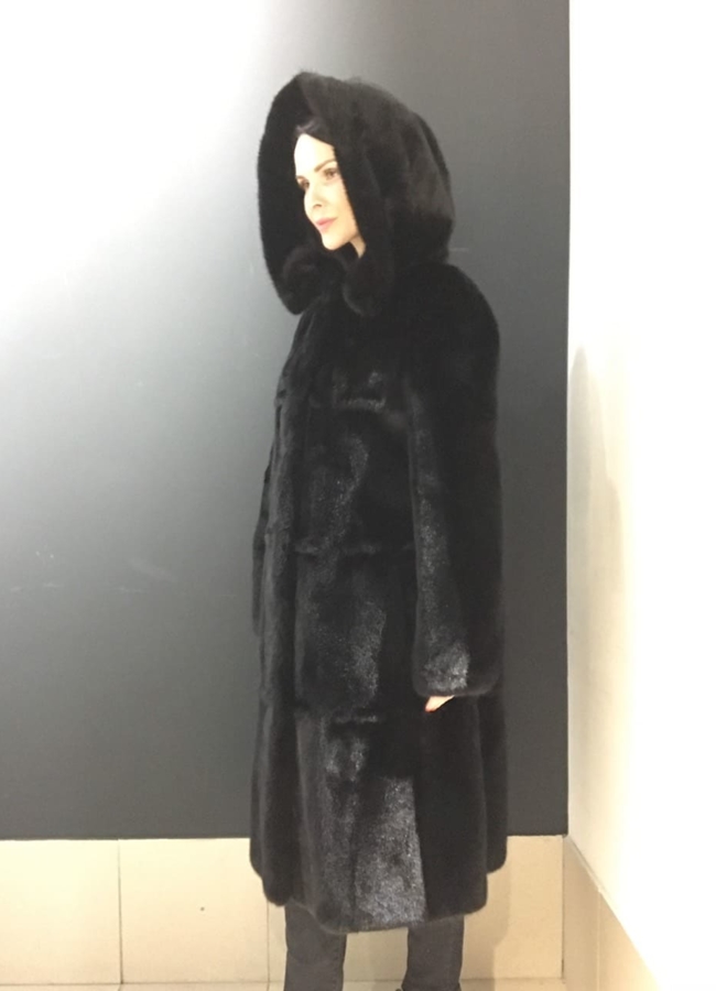 Шуба из скандинавской норки модель № S-752 универмаг малина