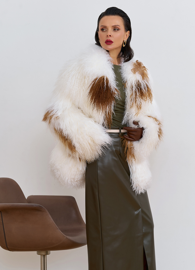 Женская шуба из меха ламы модель № 30634 универмаг малина Женская шуба из меха ламы модель № 30634 универмаг малина