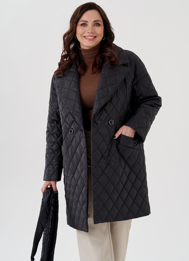 Женское полупальто с английским воротником  модель № 23283 универмаг малина