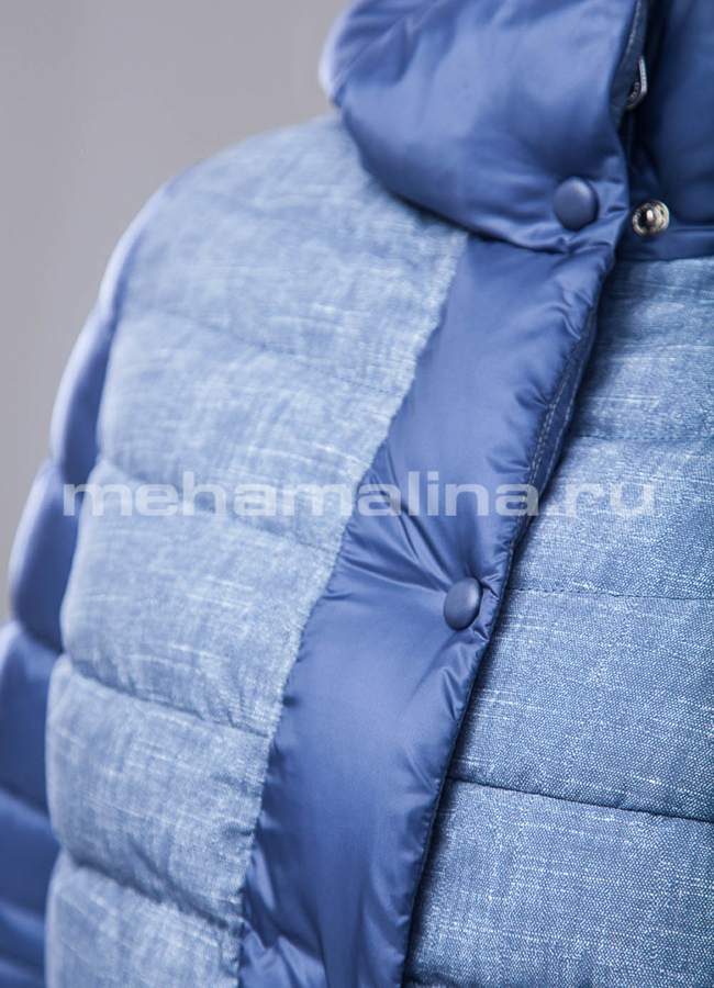 Укороченная куртка с капюшоном модель № П-170 в кредит