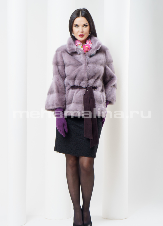 Шуба из норки  модель № S-347 в рассрочку