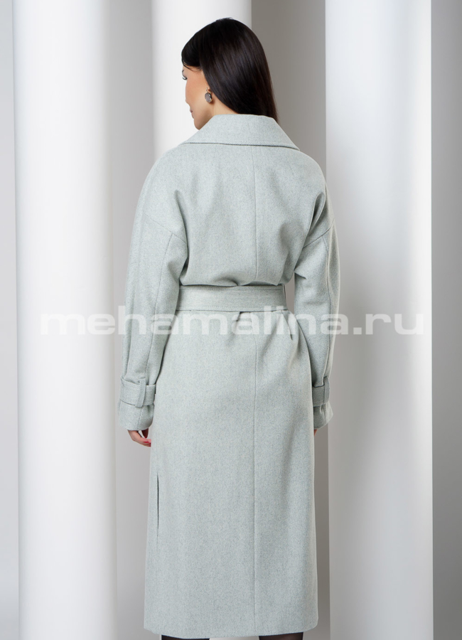 фото Длинное пальто с английским воротником  модель № 2699
