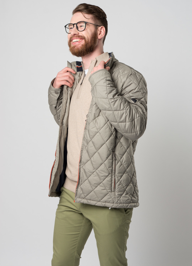 Мужская утепленная куртка на молнии модель № M9032 универмаг малина