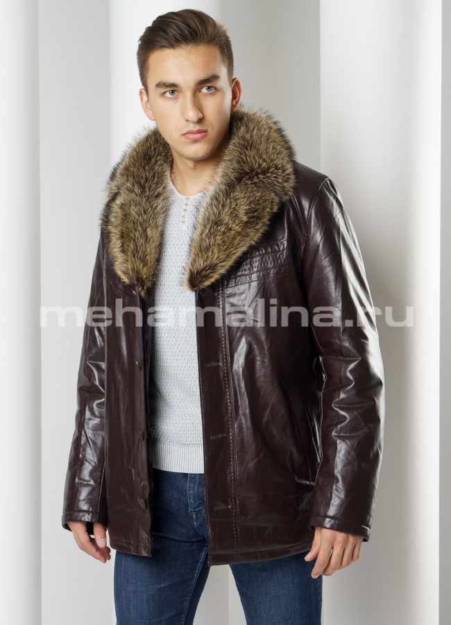 фото Мужская эко дубленка модель № DM-117