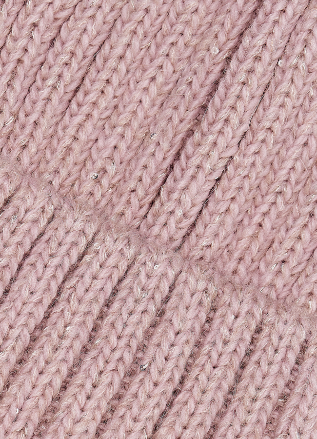 Шапка женская цвета пудра модель № 21743 в рассрочку