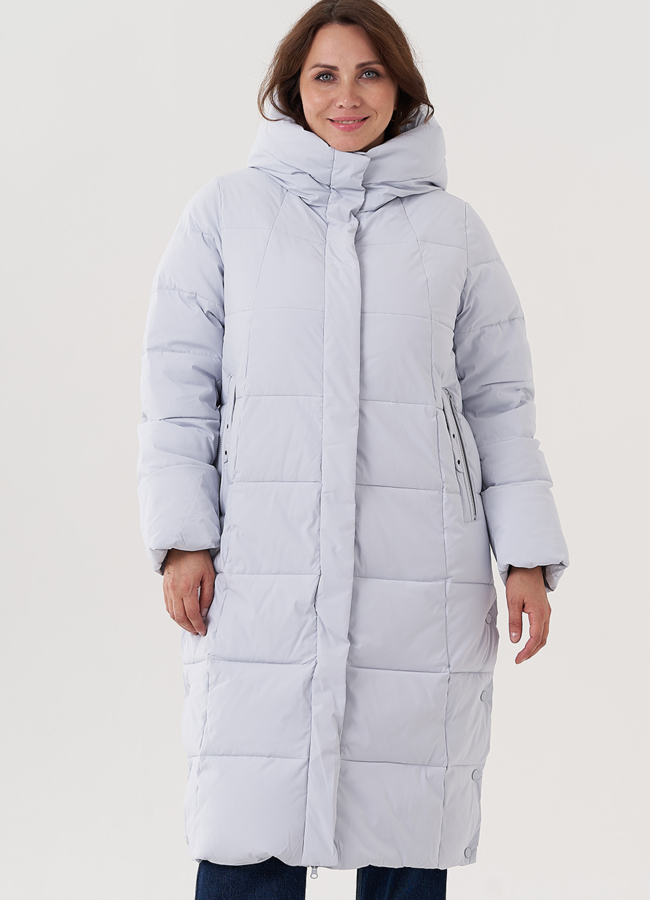 Женский пуховик с капюшоном  модель № 25713 в кредит