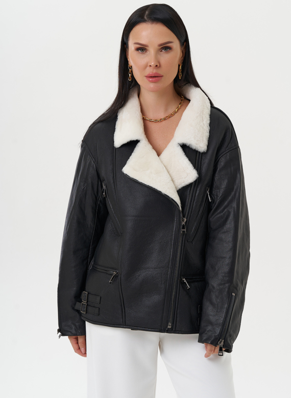 Натуральная дубленка оверсайз