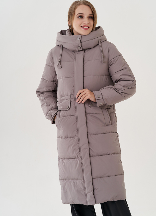 фото Пуховик женский с капюшоном модель № 25805