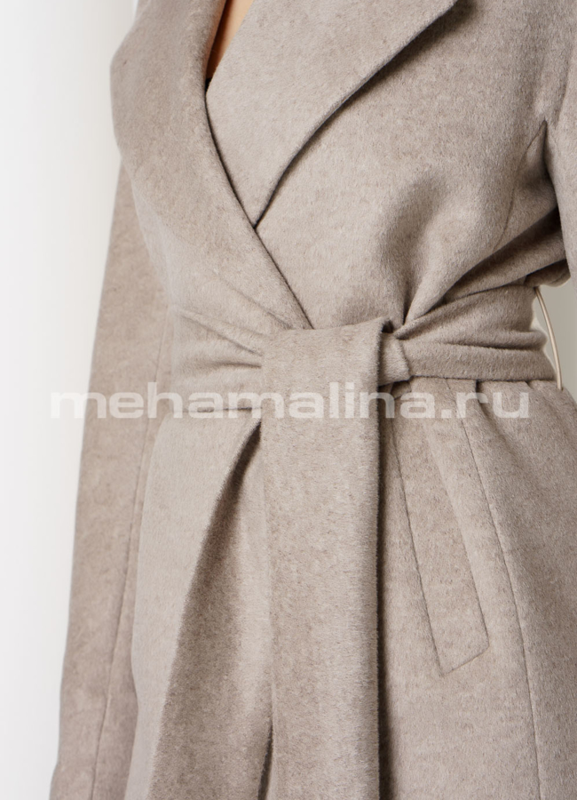 Светлое пальто Sharm модель № 10917 универмаг малина