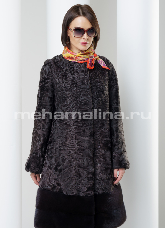 Шуба из каракуля модель № S-474 универмаг малина