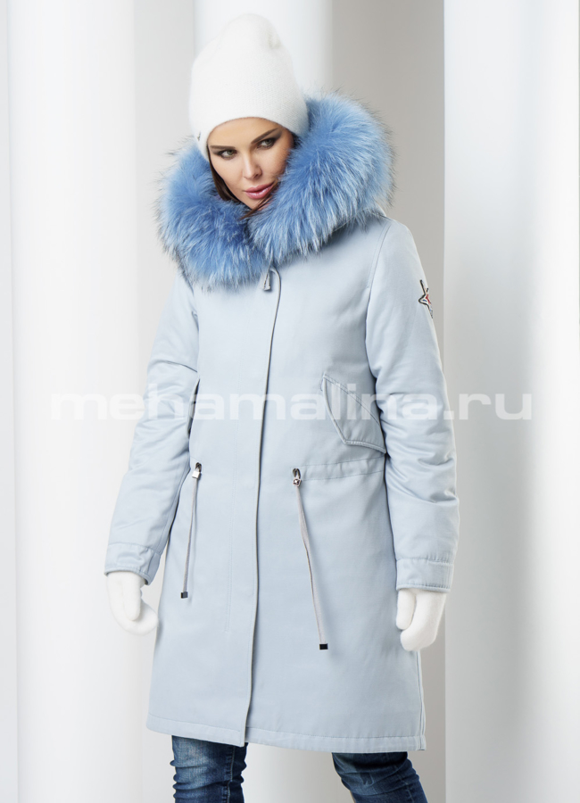 Меховая парка модель № П-168 универмаг малина