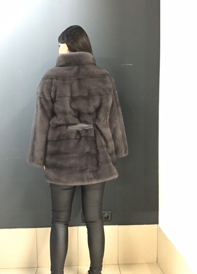 Шуба из норки модель № 8077 в кредит