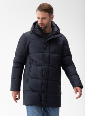 Мужской пуховик с капюшоном 