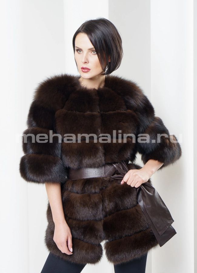 Жакет из меха песца модель № M-65 в рассрочку