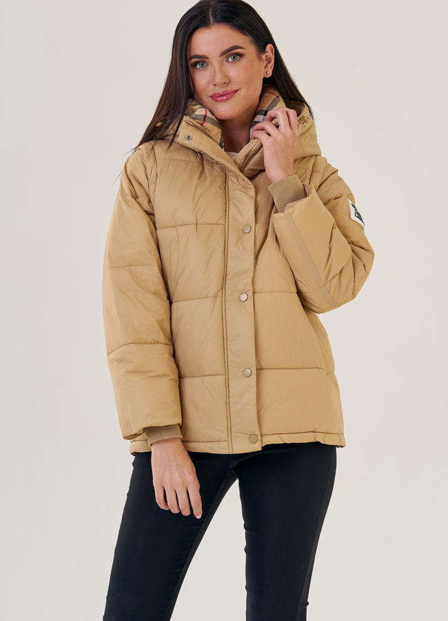 Женская куртка- трансформер модель № 23131 меха малина