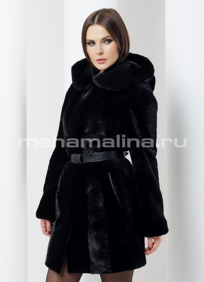 Шуба мутон модель № S-488 универмаг малина