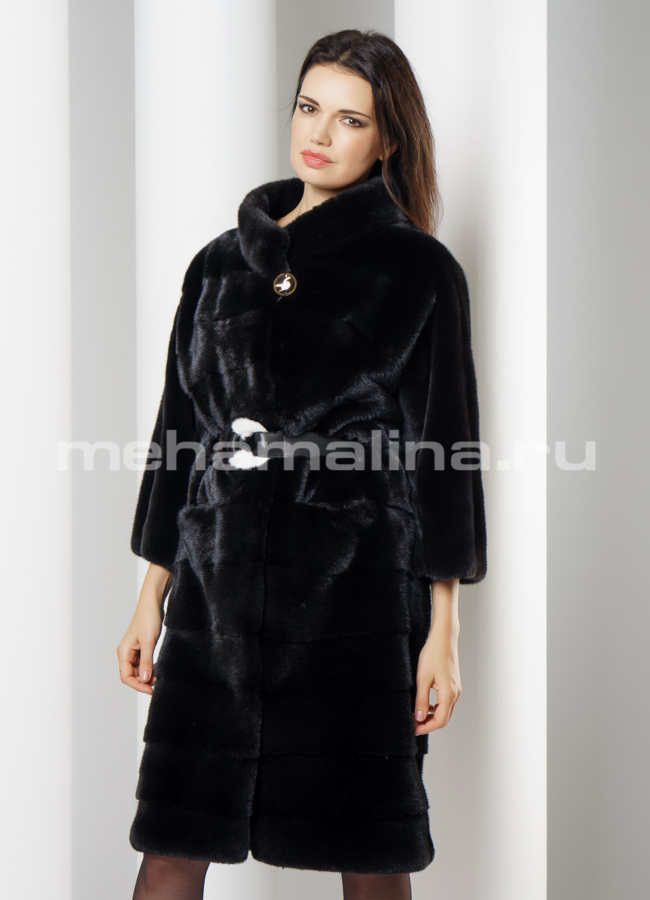 Норковая шуба  модель № S-649 универмаг малина