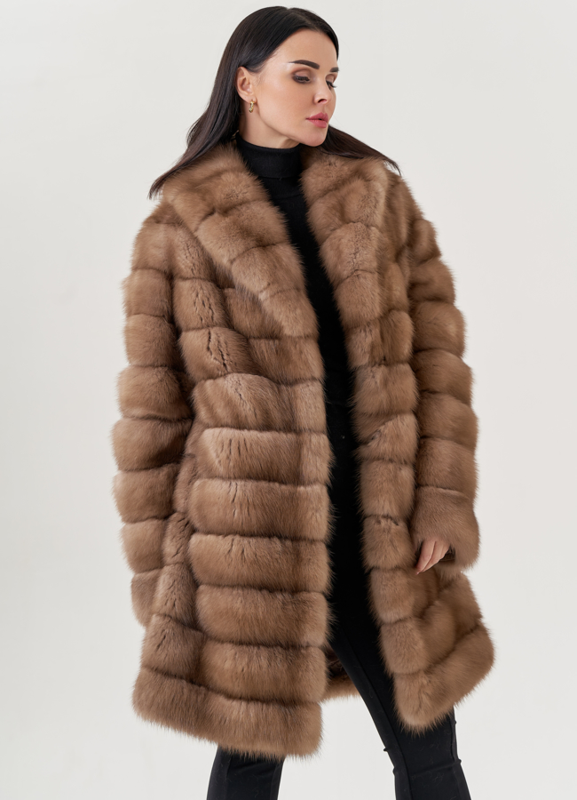 Шуба из куницы  модель № 79563 универмаг малина