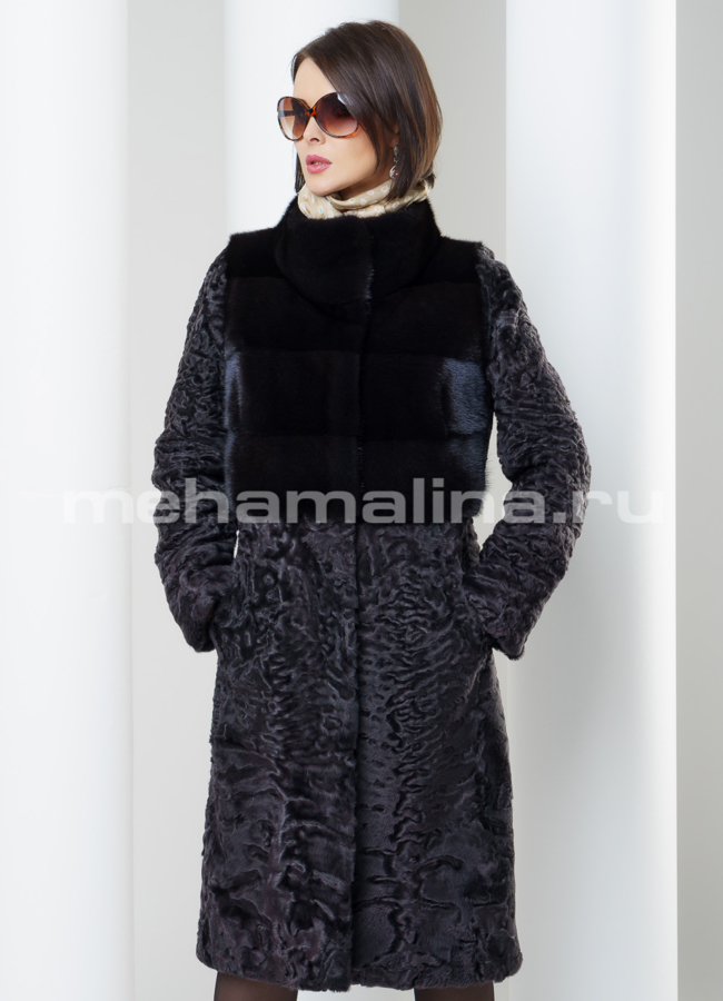 Шуба из каракуля модель № S-472 универмаг малина