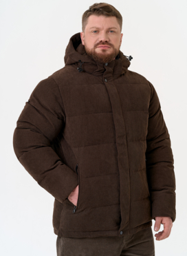 Мужской вельветовый пуховик