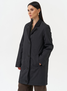 Женское утепленное полупальто трансформер