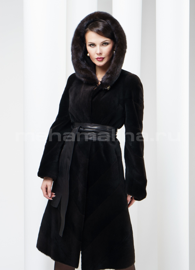 фото Шуба нутрия стриженная.  модель № S-137