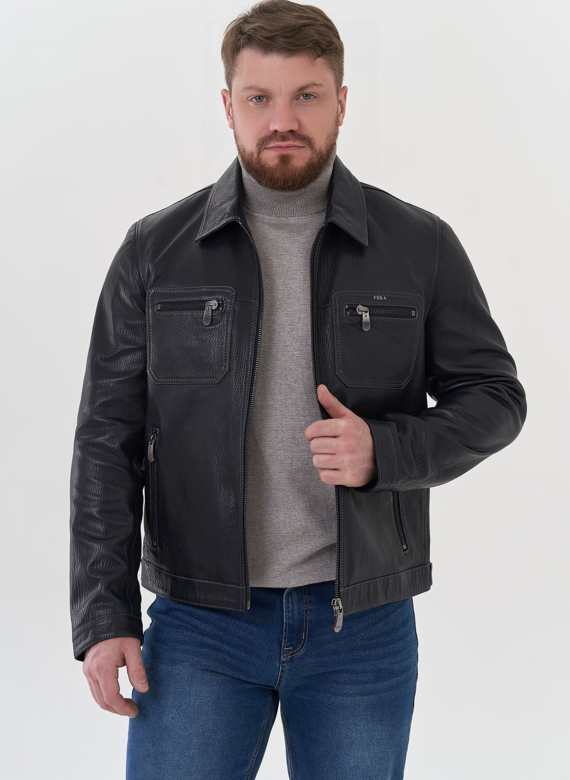 Мужская кожаная куртка 