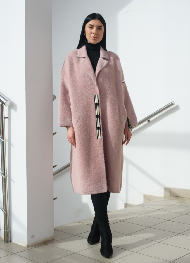 Женский кардиган оверсайз с английским воротником  модель № 22482 универмаг малина