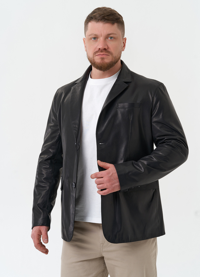 Мужской пиджак из натуральной кожи модель № 30072 универмаг малина Мужской пиджак из натуральной кожи модель № 30072 универмаг малина