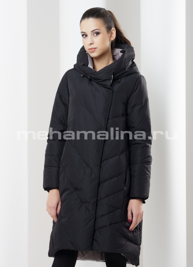 Куртка женская модель № П-72 меха малина