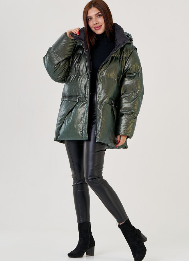 Женский эко пуховик-трансформер Malina Siberian модель № 23439 универмаг малина