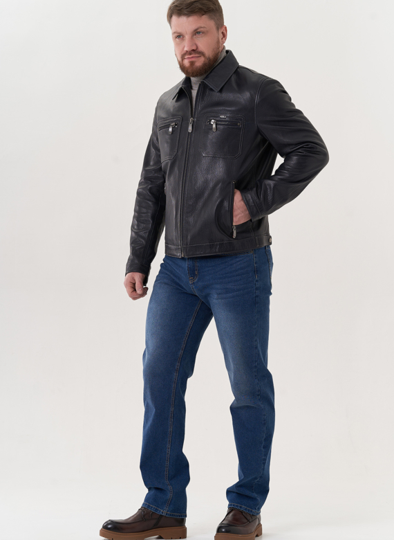 Мужская кожаная куртка 